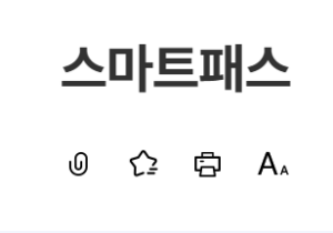 인천공항 스마트패스